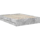 vidaXL Okvir za krevet s ladicama Betonski sivi 150 x 200 cm | shoptok.hr
