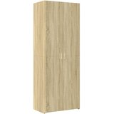 Maison Chic Visoka omara - Komoda - Predalnik sonoma hrast 70x42,5x185 cm inženirski les, (21720025) | Shoptok.si