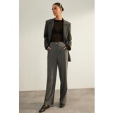 Trendyol Anthracite Premium Wide Leg Woven Trousers | Shoptok.si