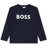 Boss Otroška bombažna kratka majica mornarsko modra barva | Shoptok.si