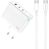 Jellico adapter hišni polnilec 220V Gun QC 100W vhod 1x USB A (22,5W) in 2x Type C (1x 65W + 1x 35W) + kabel Type C - Type C - Original Cene