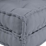  2-sedežni modularni pouf kavč preklopni siv tkanina, (22046048) | Shoptok.si
