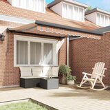  Povlačivi tende Šareni 350 x 250 cm Platno i Aluminij | shoptok.hr