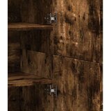  Visoka komoda dimljeni hrast 80x35x180 cm konstruiranog drva | shoptok.hr