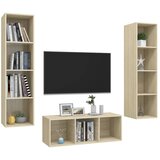  3-dijelni set TV ormarića boja hrasta sonome konstruirano drvo | shoptok.hr