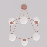  Luster na sajli AZURA 6xE14/10W/230V ružičasta/bela | Eponuda.com