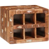 vidaXL Stalak za vino Smeđa Čvrsto drvo od recikliranih materijala | shoptok.hr