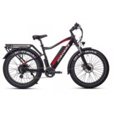 JOBOBIKE Električni fatbike za moške Robin, za vse terene, Bafang 250W, 48V 13Ah baterija, črno-rdeča, (5000009052) Cene