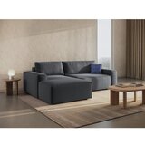 Micadoni Temno siva raztegljiva kotna sedežna garnitura (levi kot) Jodie – Home | Shoptok.si