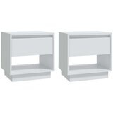 vidaXL Nočna omarica 2 kosa bela 45x34x44 cm iverna plošča | Shoptok.si
