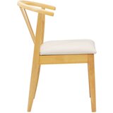  Stolac za blagovanje 2 pcs Prirodna i svijetla Čvrsto drvo | shoptok.hr