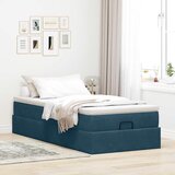  Okvir kreveta s madraca tamnoplavi 90x200cm baršunasti | shoptok.hr