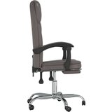  Uredski naslonjač od umjetne kože sivi | shoptok.hr