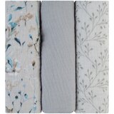 Kikka Boo set 3 tetra pleničk 75x75 dreamy fields grey | Shoptok.si