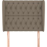  Uzglavlje s ušima smeđesivo 93x23x118/128 cm od tkanine | shoptok.hr