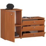 AKORD Omarica Za Čevlje, 3 Preklopna Vrata, Jelša, (5000332869) | Shoptok.si