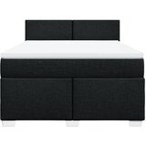  Krevet s oprugama i madracem crni 140 x 190 cm od tkanine | shoptok.hr