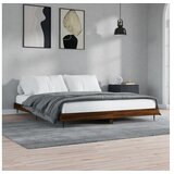 vidaXL Okvir za krevet smeđi hrast 150 x 200 cm konstruirano drvo Cijene