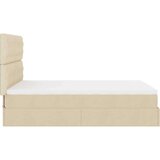  Otomanska postelja z vzmetnico krem 140x190 cm blago, (22053316) | Shoptok.si