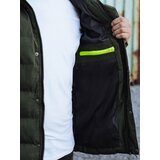 DStreet Men's winter quilted jacket with hood green | Eponuda.ba