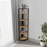 MID.YOU Kotni Regal Insasi 5, Barva Hrasta, Črna | Shoptok.si