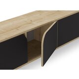Marckeric Crna/u prirodnoj boji TV komoda u dekoru hrasta 180x51 cm Nola – | shoptok.hr
