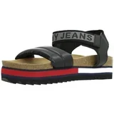 Tommy Jeans Sandali & Odprti čevlji FLAG OUTSOLE Črna