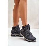 EVENTO Men's Insulated Trekking Shoes Made Of Eco Leather Navy Neramia | Shoptok.si