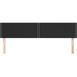  Uzglavlja crna 200x5x78/88 cm od umjetne kože | shoptok.hr