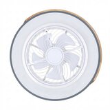  Brilagi - LED svetiljka sa ventilatorom (prigušiva) LED/38W/230V 50 cm siva/hrast + daljinski upravljač | Eponuda.com