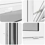  Prozor za podrum RISOR 110 x 40 cm PVC i staklo Antracit | Eponuda.ba