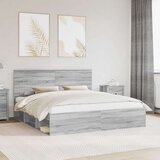  Okvir za krevet s uzglavljem Siva Sonoma 180 x 200 cm | shoptok.hr