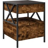 Noćni ormarić s beskonačnim LED boja hrasta 40 x 40 x 51 cm | shoptok.hr