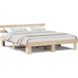  Krevetni okvir s uzglavljem 200x200 cm Masivna borovina | shoptok.hr