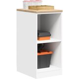 vidaXL Garažni ormar za odlaganje bijeli 40x51x85 cm masivne borovine Cijene