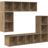 vidaXL Set TV komoda s pohranom 4 pcs hrast artisan Konstruirano drvo | shoptok.hr