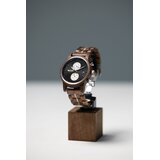 WoodWise Muški ručni sat Night Sky, Kvarcni mehanizam, Crno kućište, Braon Cene
