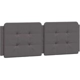 vidaXL Jastuk za uzglavlje sivi 120 cm od umjetne kože | shoptok.hr
