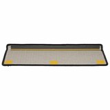  Prostirke za stepenice 15 kom 65x21x4 cm Crne s pravokutnim rubom | shoptok.hr