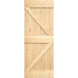  Drsna vrata s kompletom vodil 85x210 cm trdna borovina, (20988387) | Shoptok.si