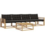  Set vanjskih sofa 5 kom. Bijela i crna | shoptok.hr