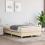  Box spring postelja z vzmetnico krem 120x200 cm blago, (20724948) Cene