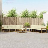  Set vanjskih sofa 9 pcs Bijela i krem 79 x 79 x 37 cm | shoptok.hr