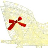vidaXL Reindeer vuče saonice Topla bijela 120 cm 55 cm Akril | shoptok.hr