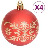  Set božićnih kuglica od 70 komada zlatne i crvene | shoptok.hr