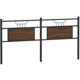  Posteljno vzglavje rjavi hrast 180 cm inženirski les in jeklo, (21829393) | Shoptok.si