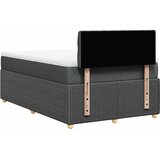  s oprugama i madracem tamnosivi 120 x 200 cm od tkanine | shoptok.hr