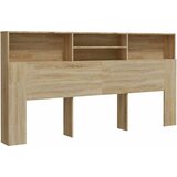  Uzglavlje s ormarićem boja hrasta sonome 200 x 19 x 103,5 cm | Eponuda.com