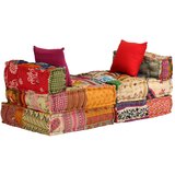  Modularni tabure za 3 osobe od tkanine s patchworkom | shoptok.hr
