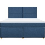  Krevet s oprugama i madracem plavi 180x200 cm od tkanine | shoptok.hr